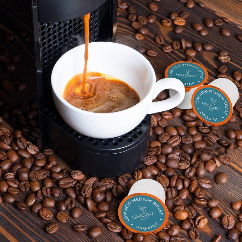 Lifeboost Medium Roast Low Acid Coffee K Cups - Single Origin Mold Free Non-GMO Organic Coffee Pods - Compatible with Keurig & Keurig 2 Machines - 10 Count - Image 3